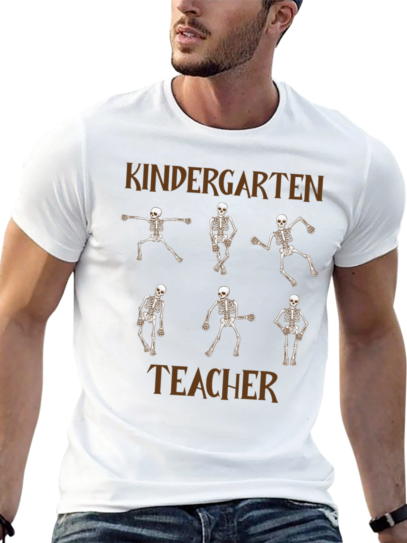 Kindergarten Teacher Skeleton Dance T-Shirt