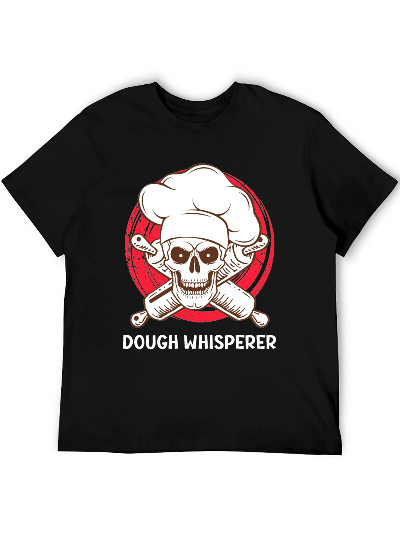 Dough Whisperer T-Shirt - Baker Skull Design