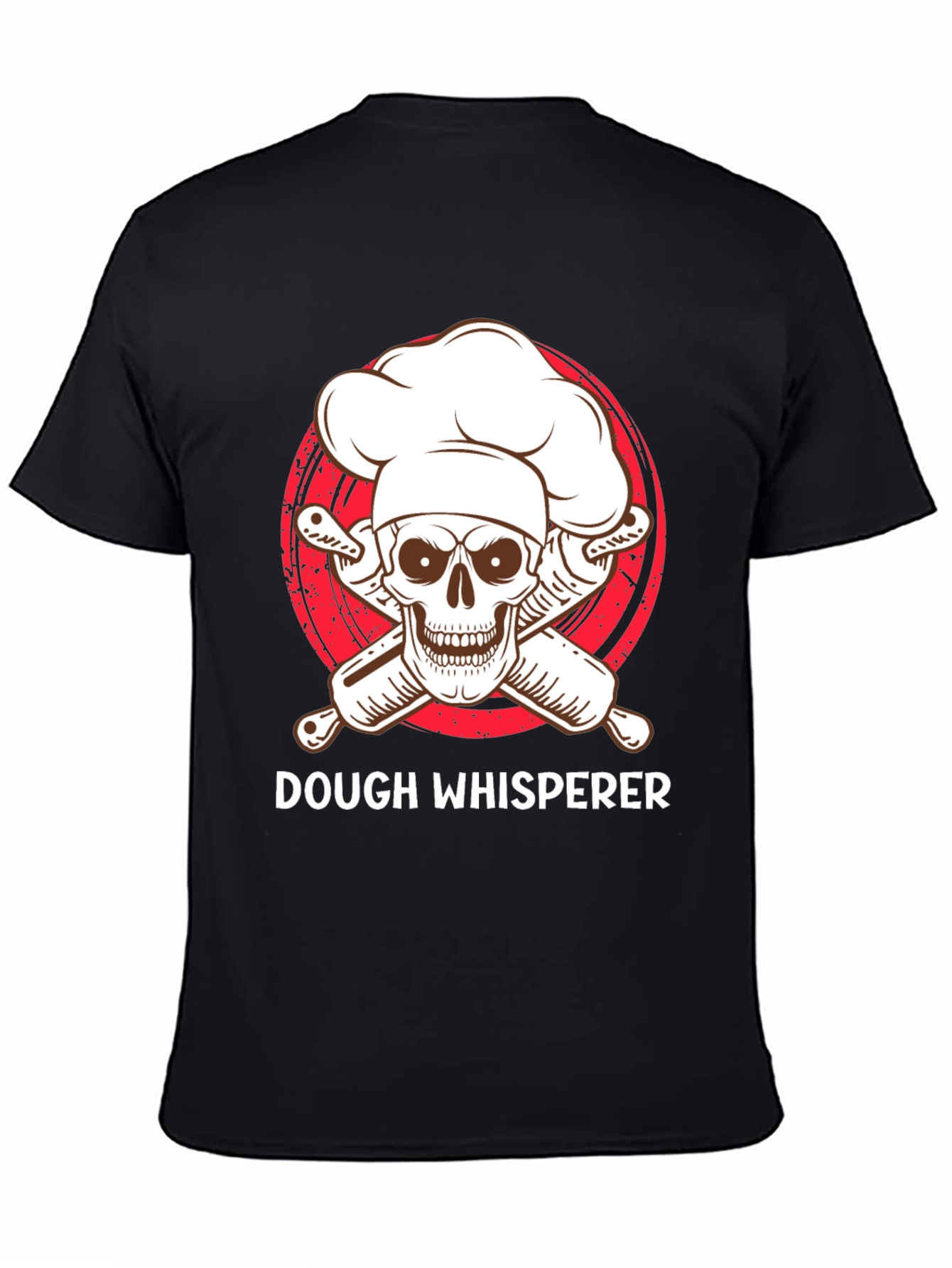 Dough Whisperer T-Shirt - Baker Skull Design