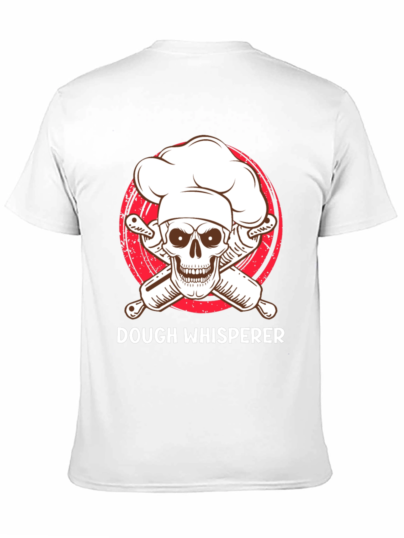 Dough Whisperer T-Shirt - Baker Skull Design