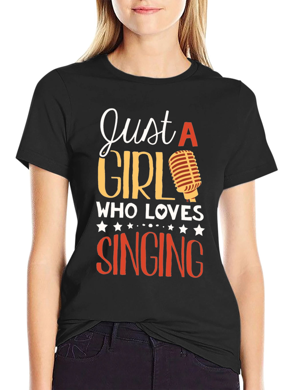 Just a Girl Who Loves Singing T-Shirt