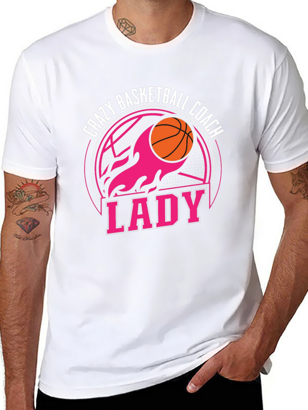 Crazy Basketball Coach Lady T-Shirt