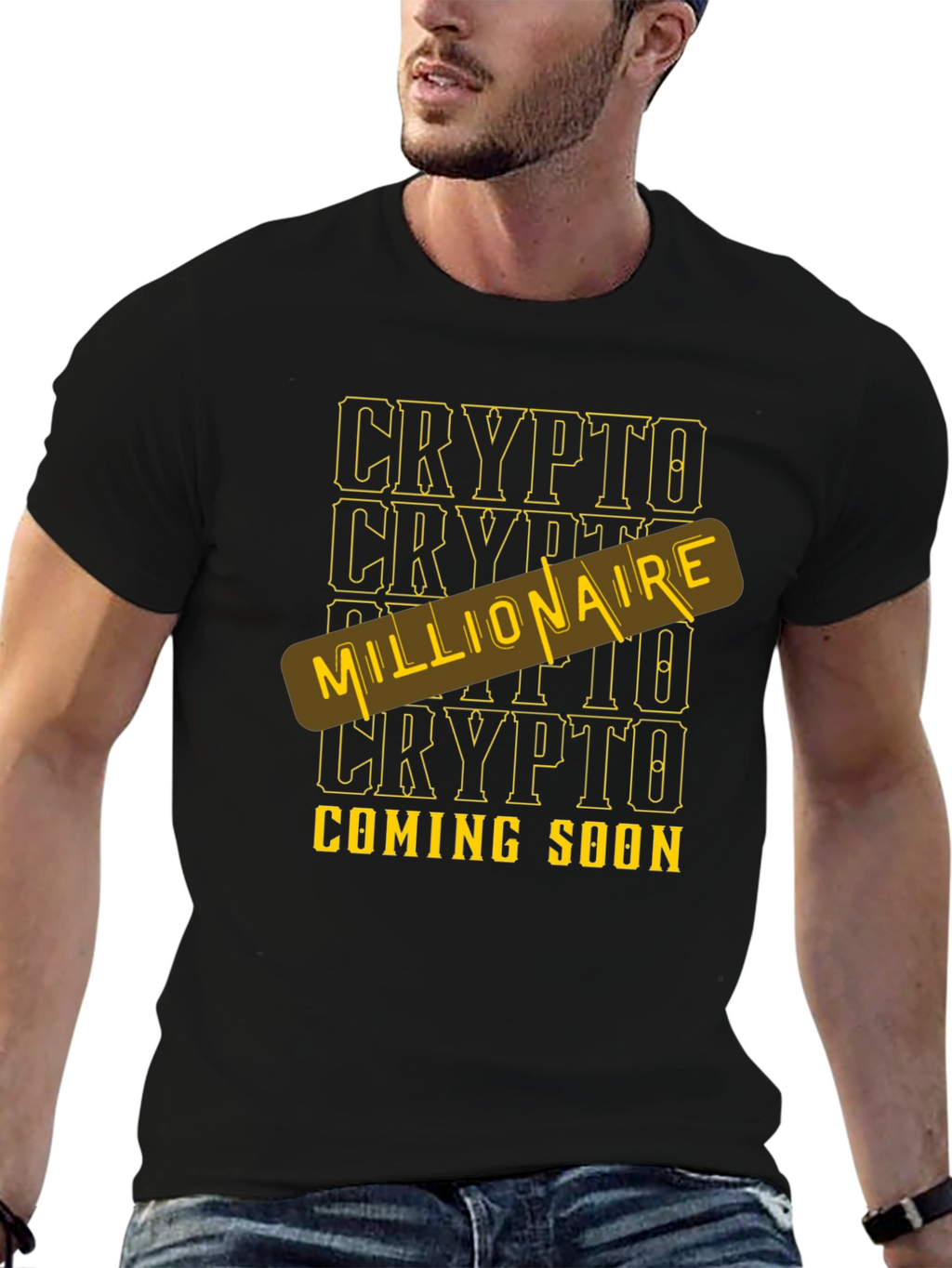 Crypto Millionaire Coming Soon Black T-Shirt