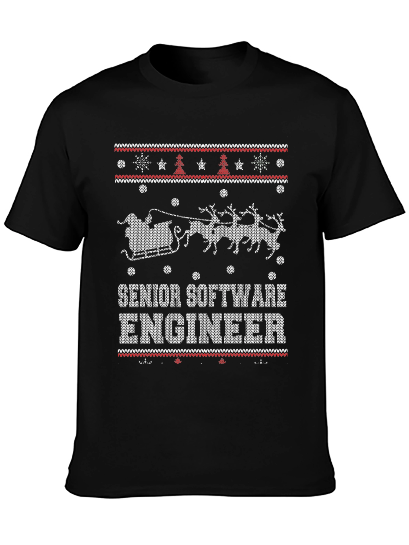 Senior Software Engineer Ugly Christmas Sweater T-Shirt