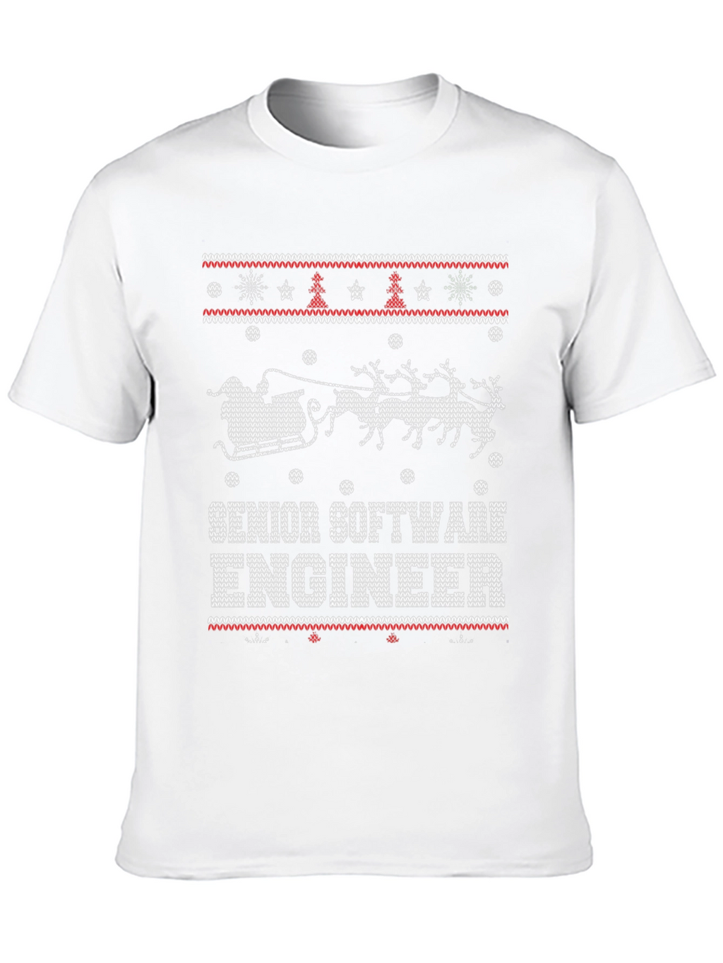 Senior Software Engineer Ugly Christmas Sweater T-Shirt