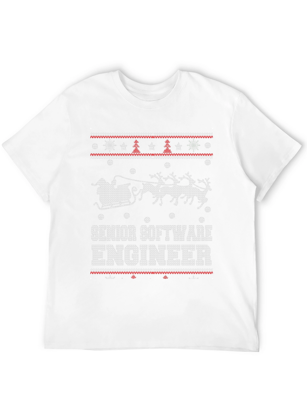 Senior Software Engineer Ugly Christmas Sweater T-Shirt