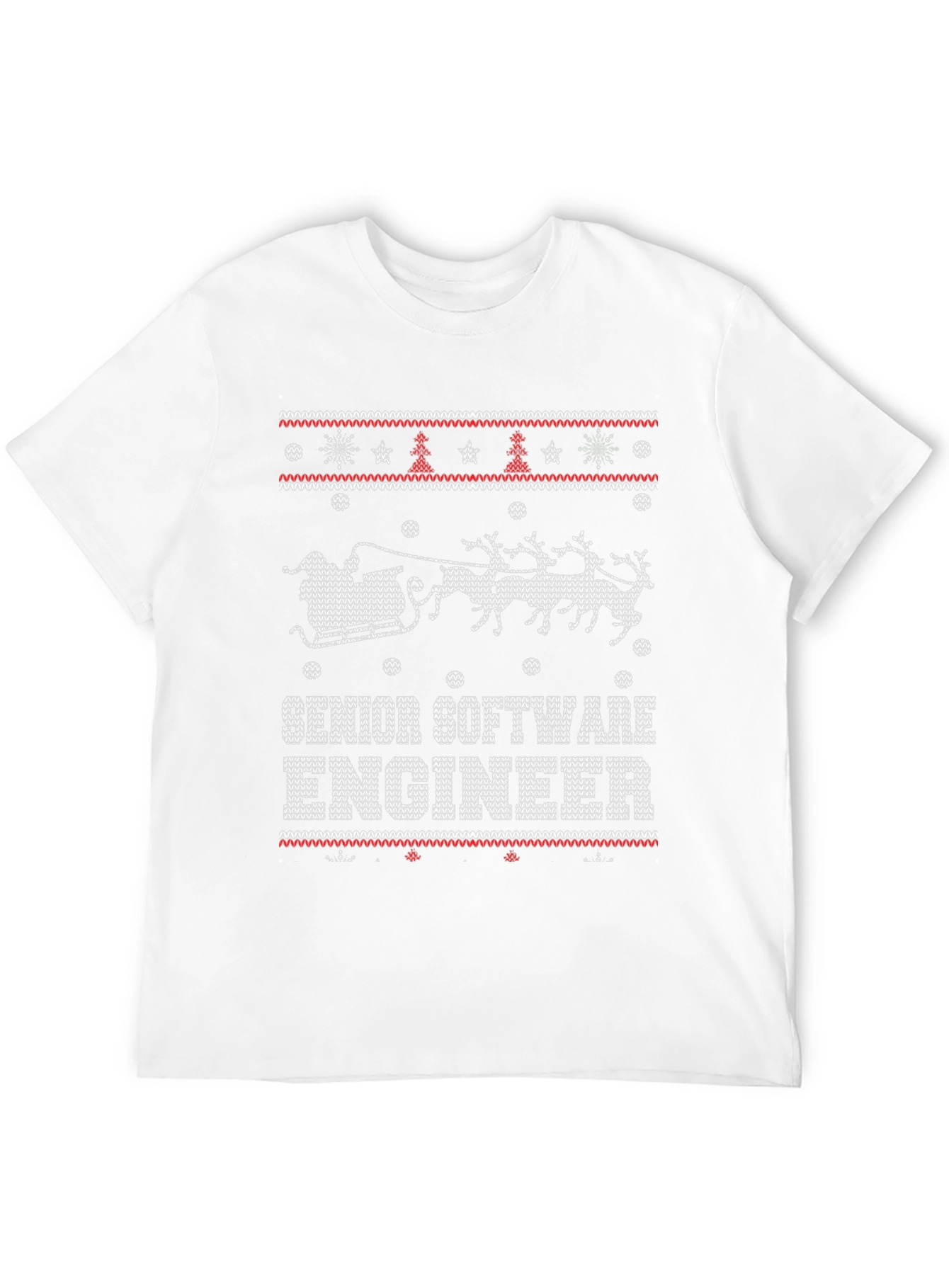 Senior Software Engineer Ugly Christmas Sweater T-Shirt