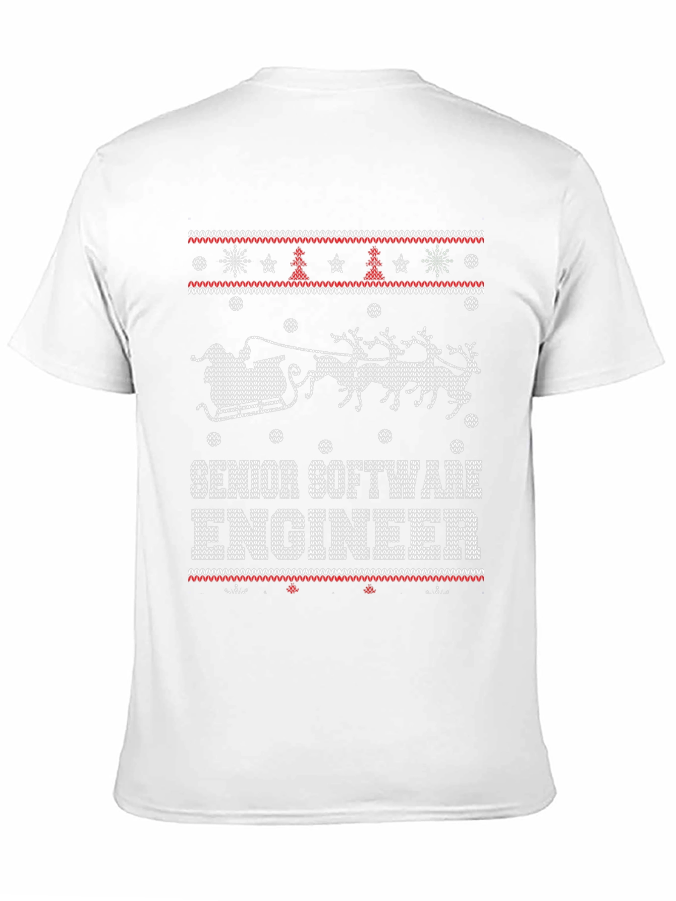 Senior Software Engineer Ugly Christmas Sweater T-Shirt