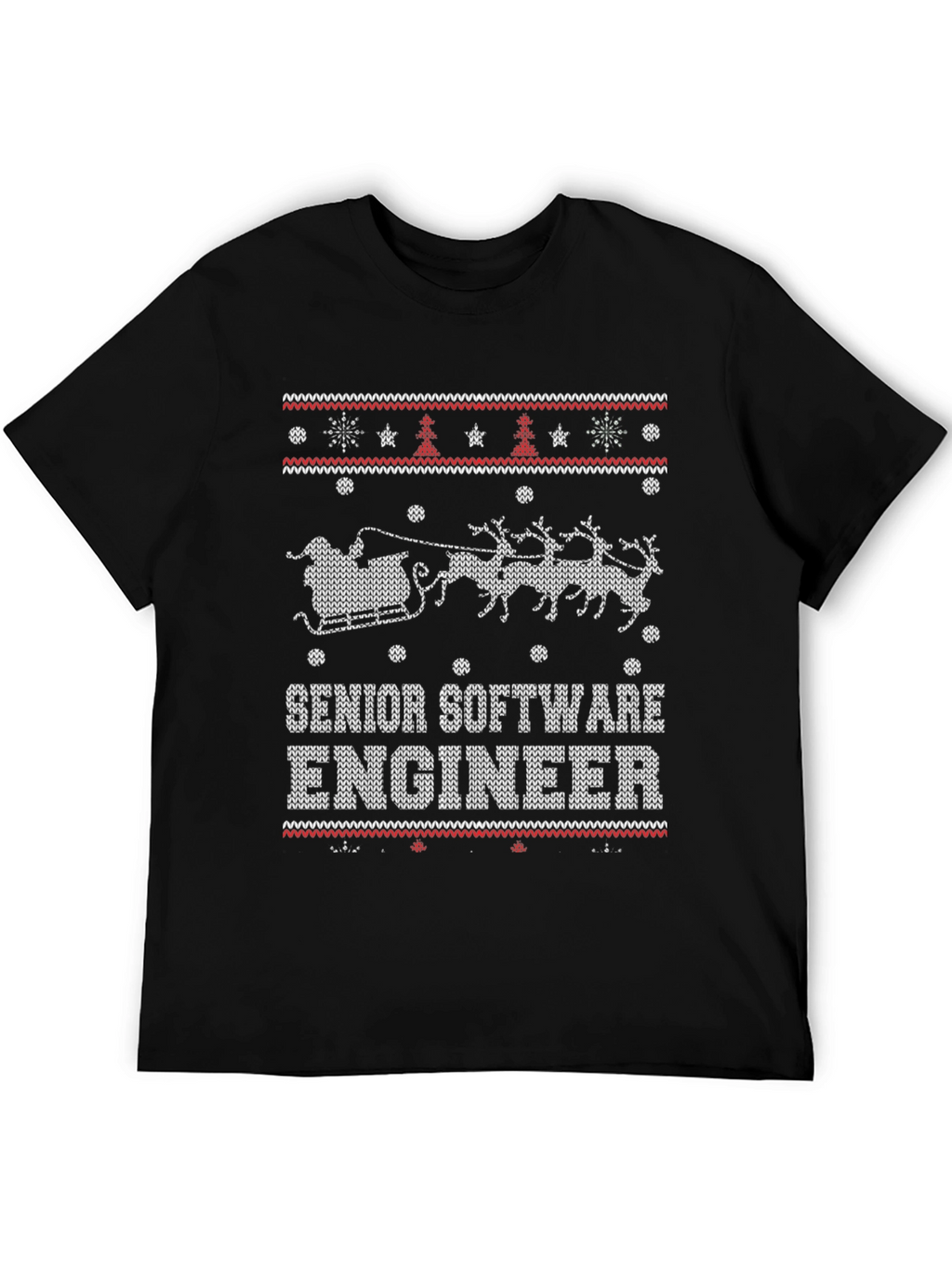 Senior Software Engineer Ugly Christmas Sweater T-Shirt