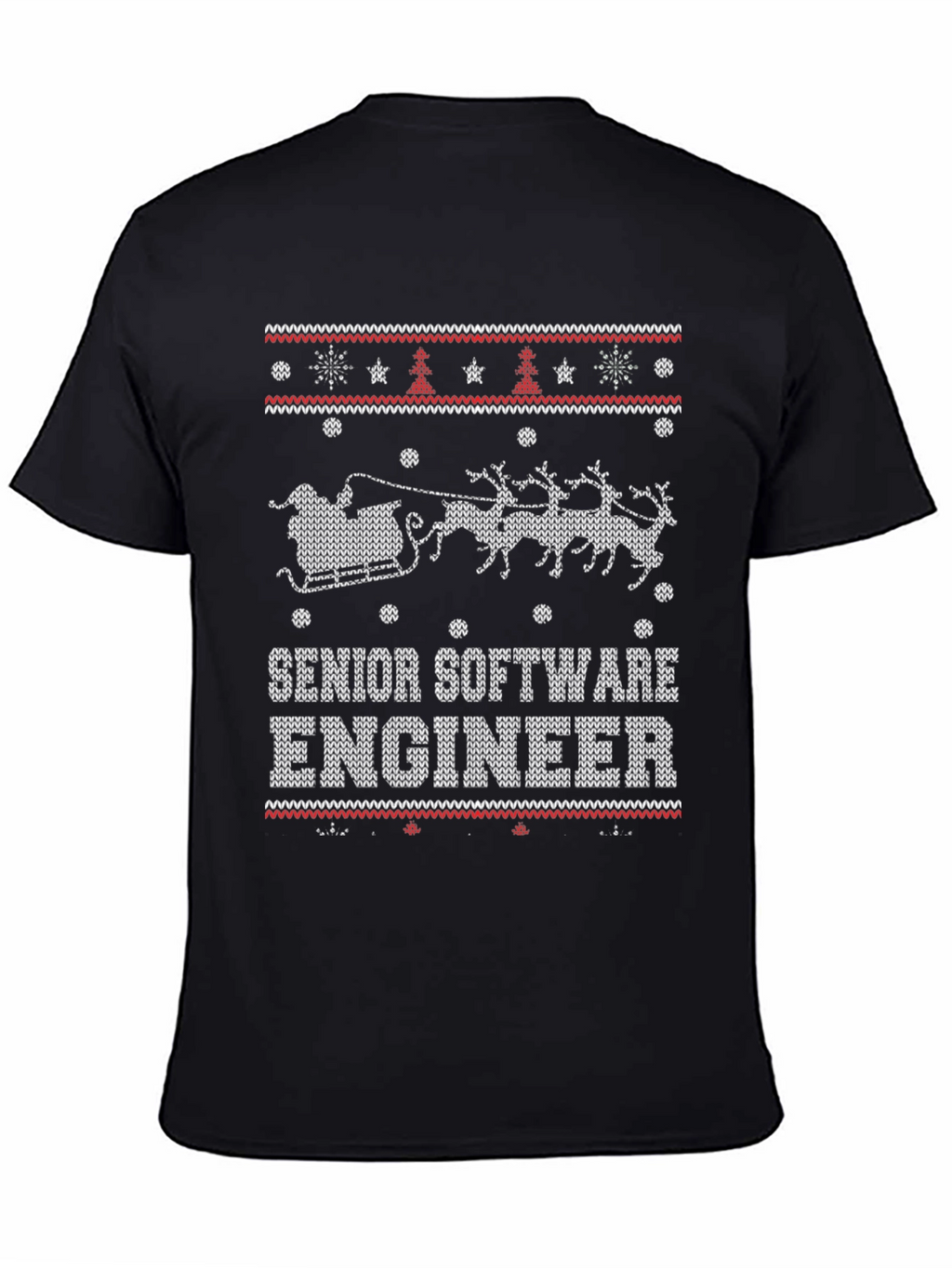 Senior Software Engineer Ugly Christmas Sweater T-Shirt