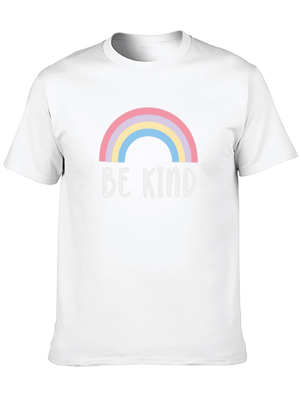 Be Kind Rainbow Graphic Tee - Soft Cotton Blend