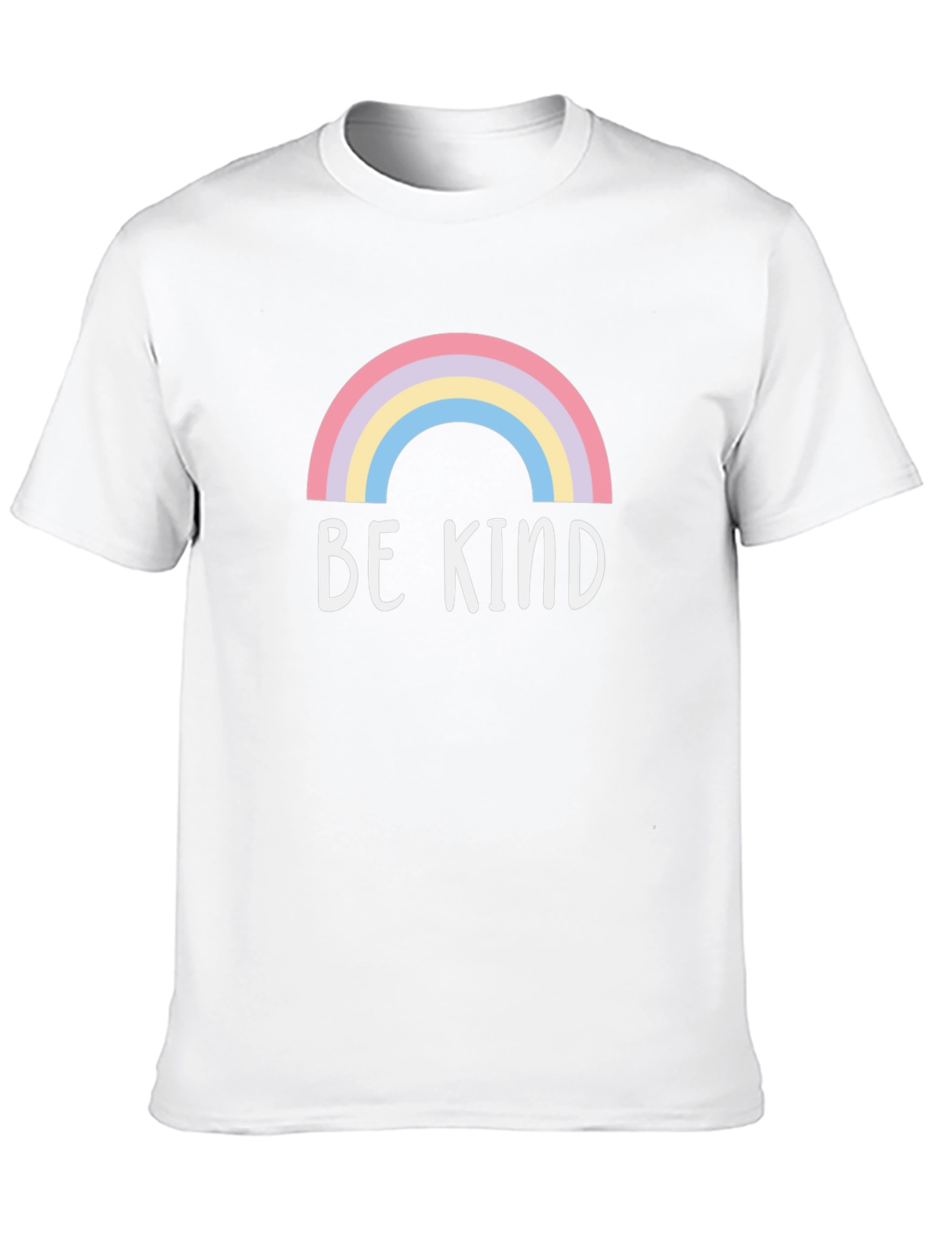 Be Kind Rainbow Graphic Tee - Soft Cotton Blend