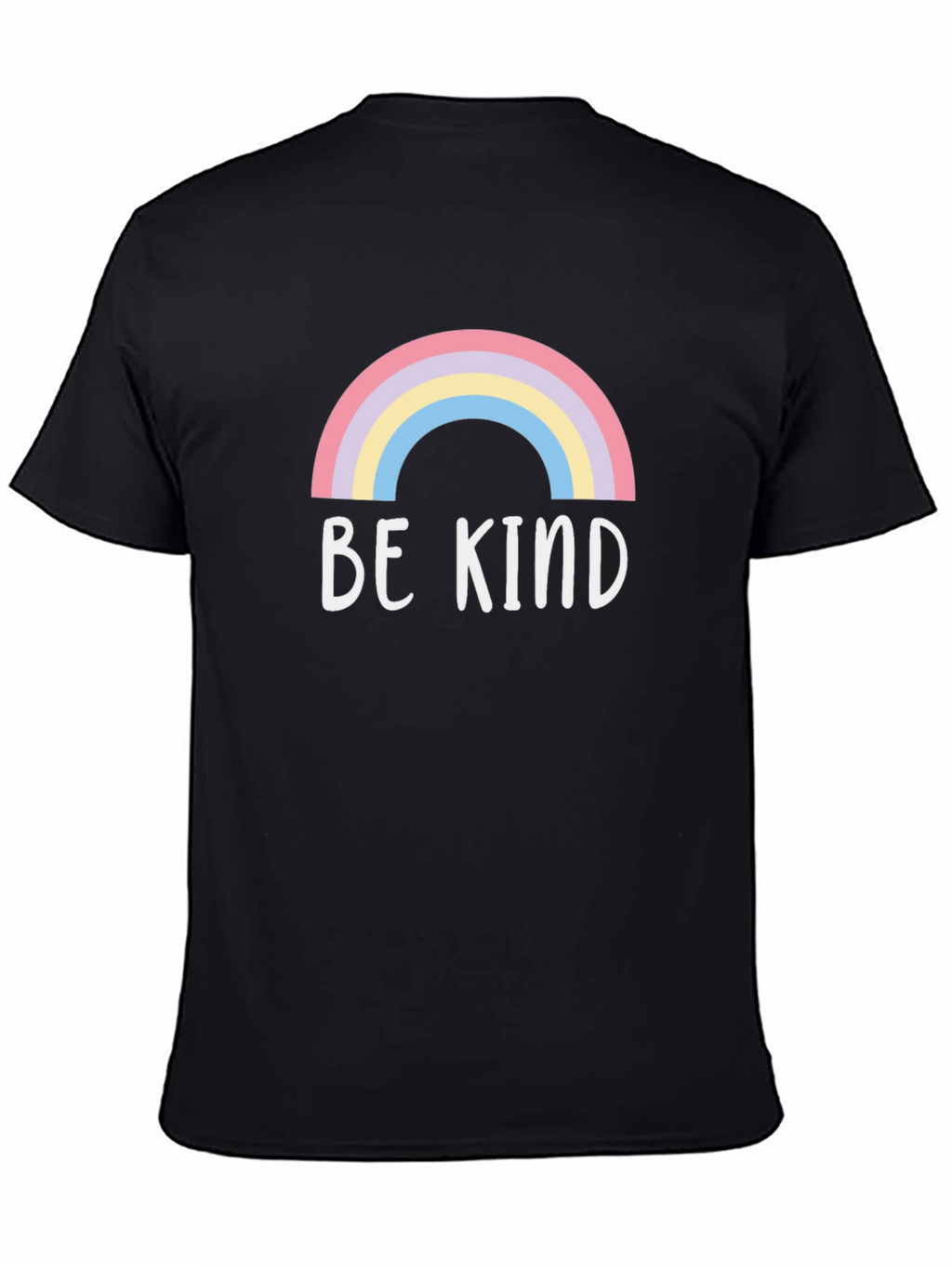 Be Kind Rainbow Graphic Tee - Soft Cotton Blend