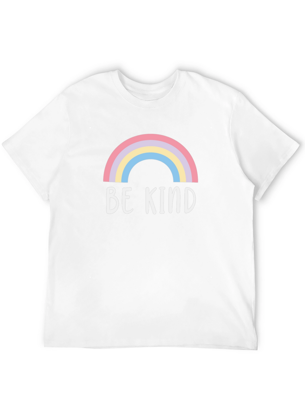 Be Kind Rainbow Graphic Tee - Soft Cotton Blend