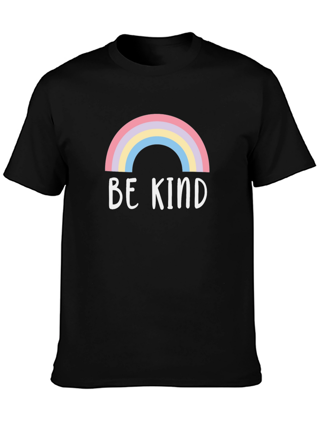 Be Kind Rainbow Graphic Tee - Soft Cotton Blend