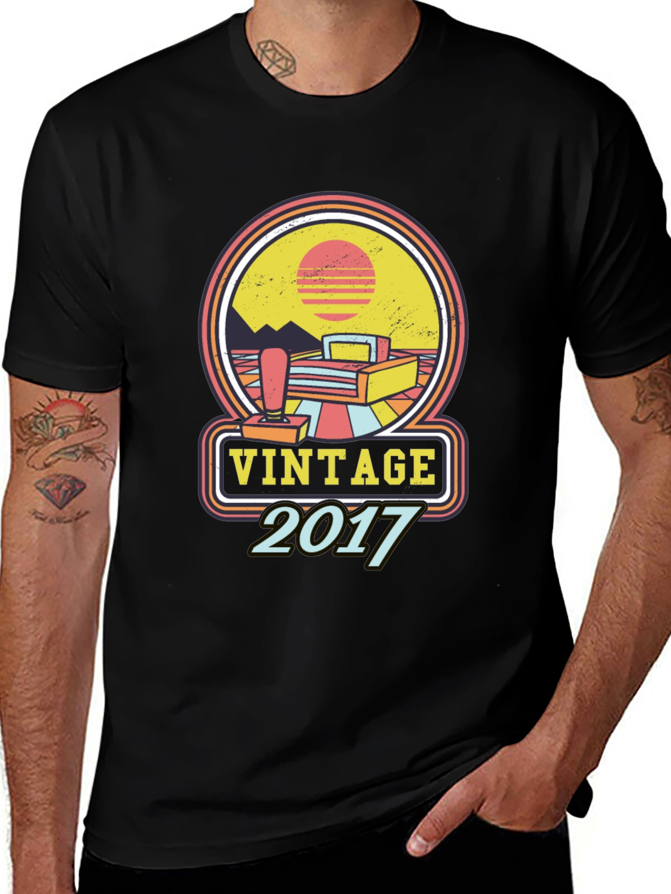 Vintage 2017 Retro Gaming T-Shirt