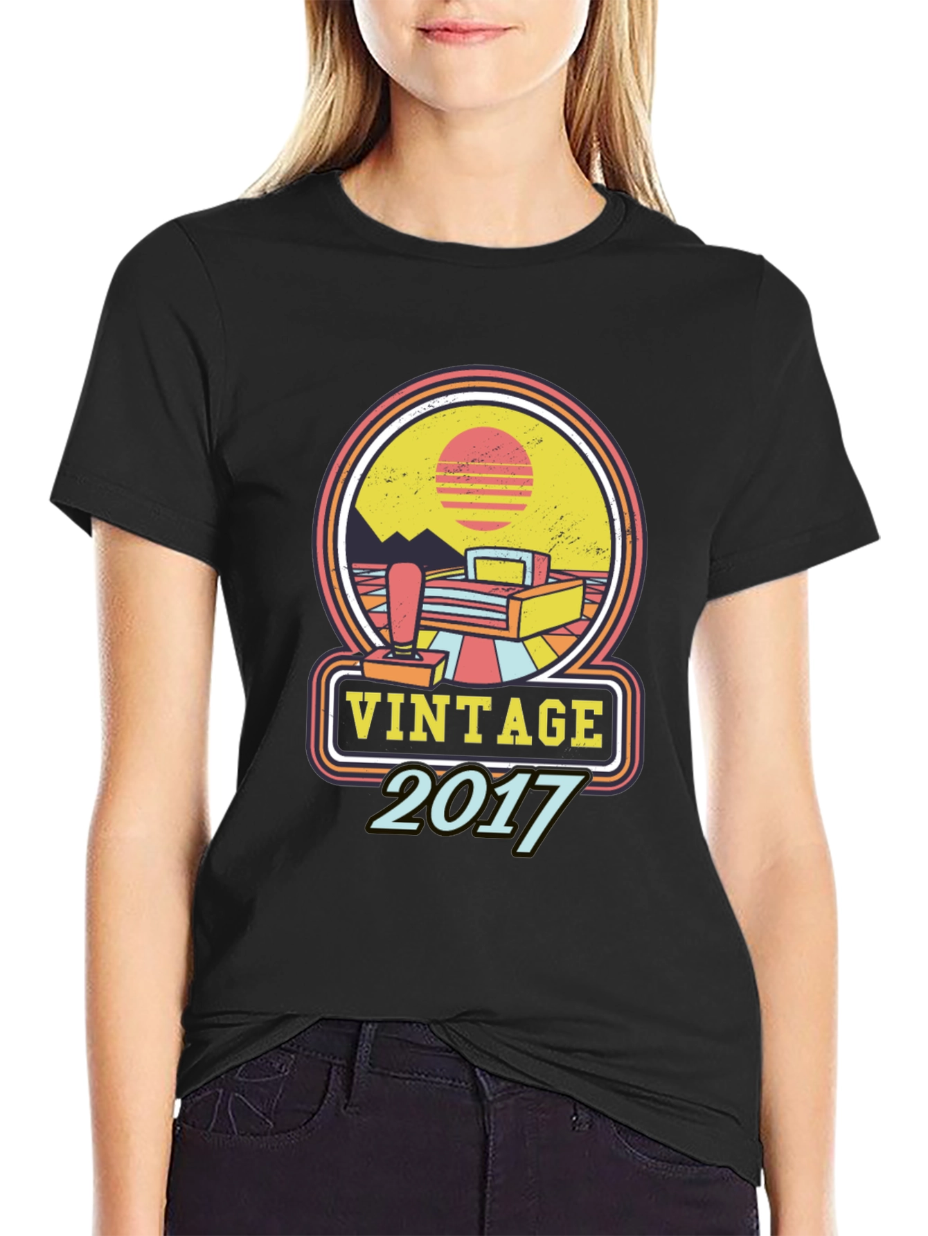 Vintage 2017 Retro Gaming T-Shirt