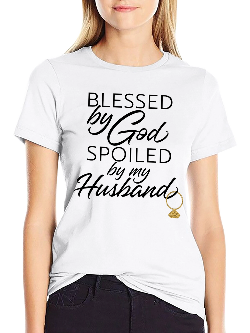 Blessed By God Spoiled By My Husband T-Shirt