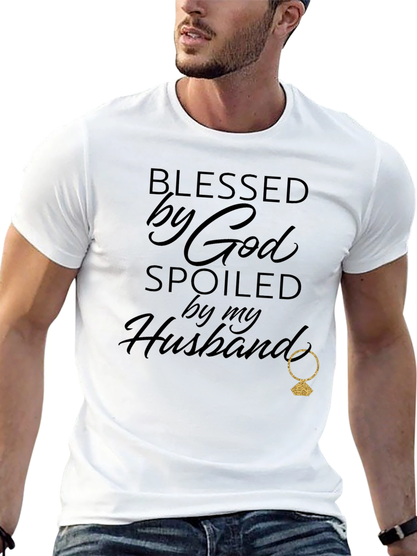 Blessed By God Spoiled By My Husband T-Shirt