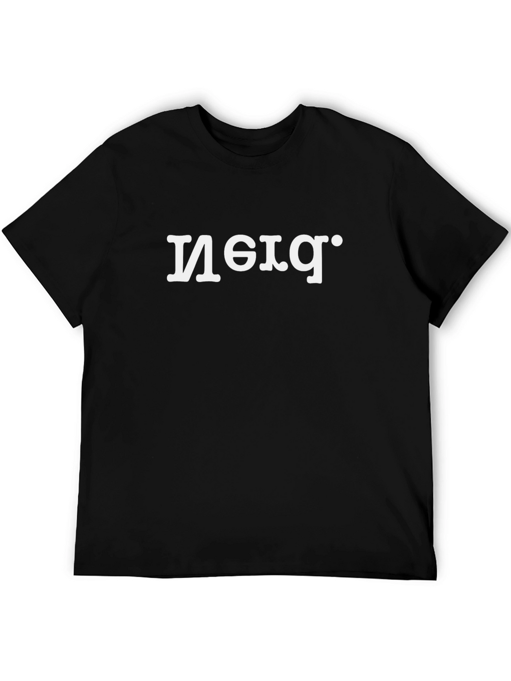 Retro-Style Graphic Tee - Black Cotton Blend