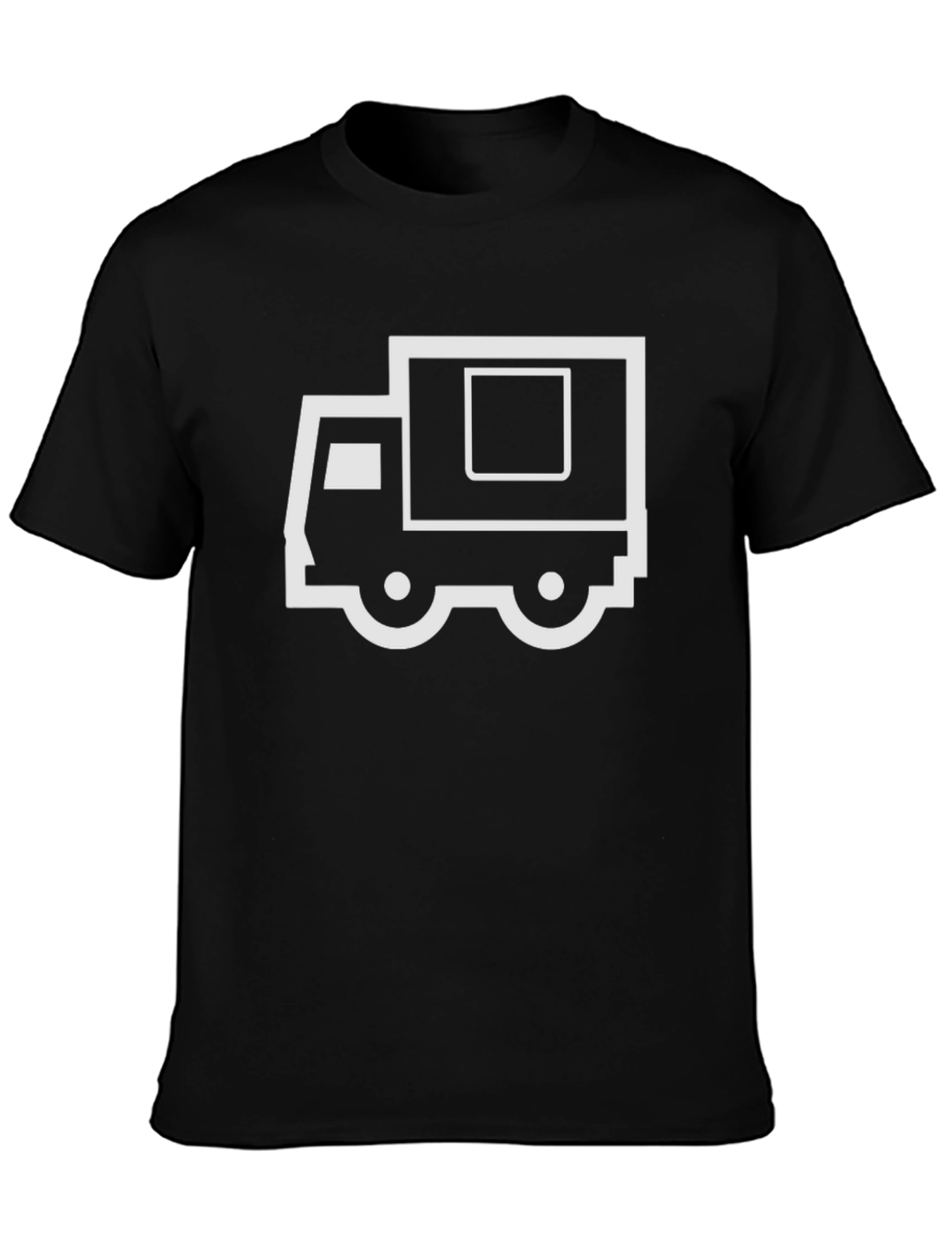 Moving Truck Graphic Tee - Black