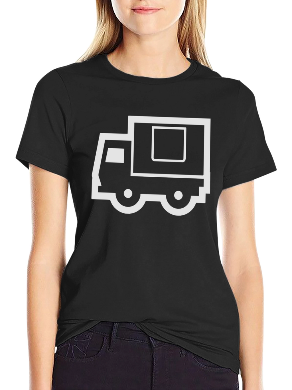 Moving Truck Graphic Tee - Black