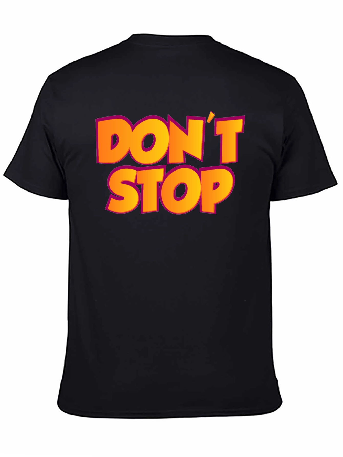 Dont Stop Black Graphic T-Shirt