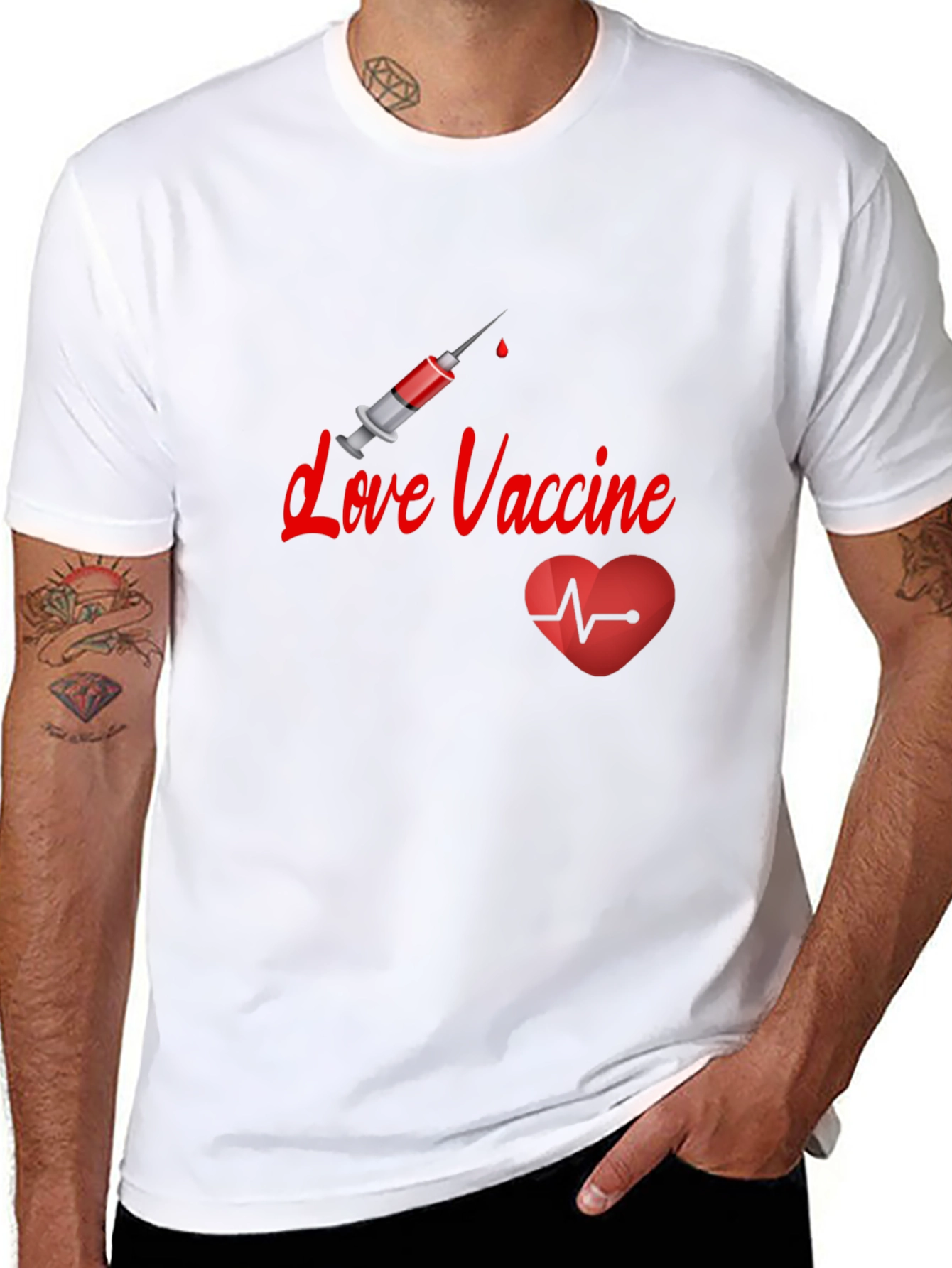 Love Vaccine T-Shirt - Pro-Vaccine Stylish Tee