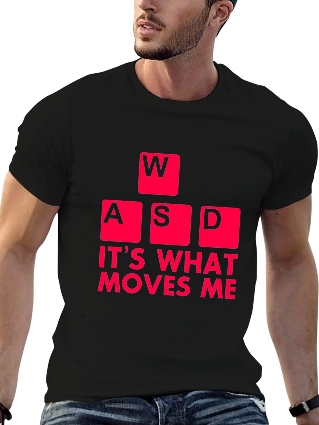 Gaming T-Shirt: WASD Moves Me