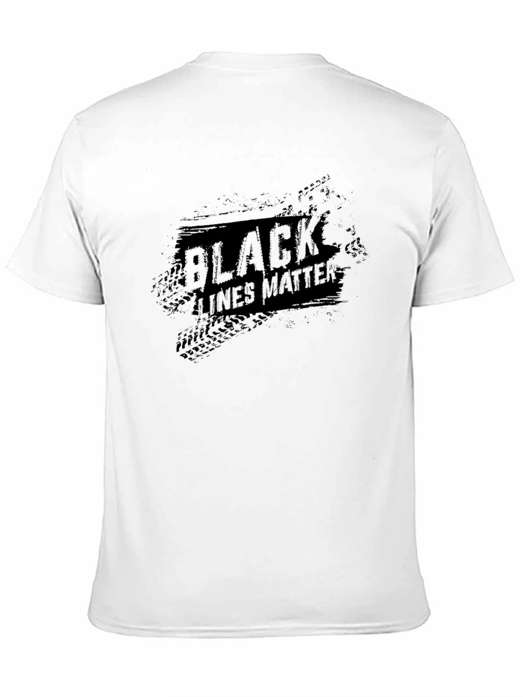 Black Lines Matter Graphic Tee - Premium Cotton