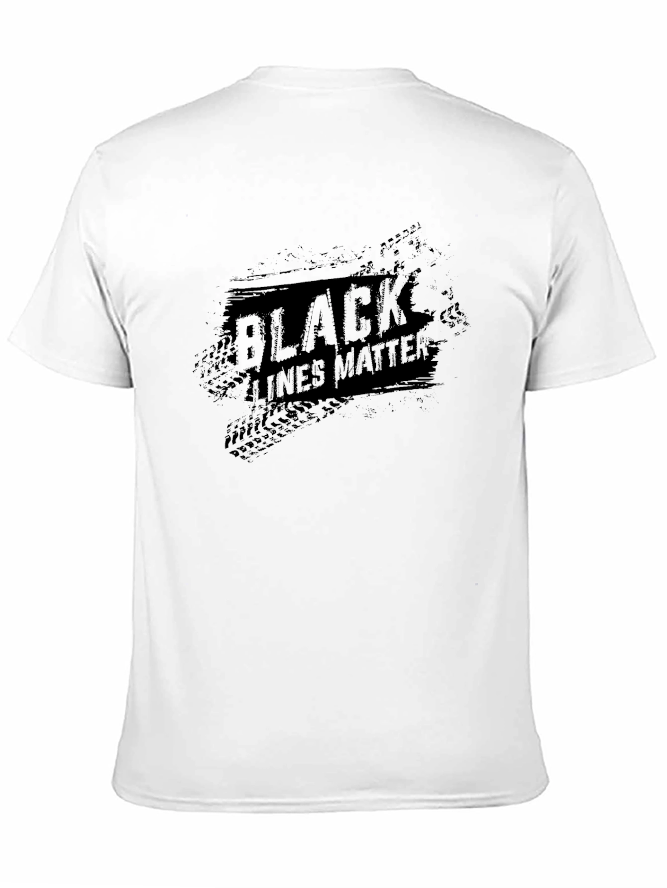 Black Lines Matter Graphic Tee - Premium Cotton