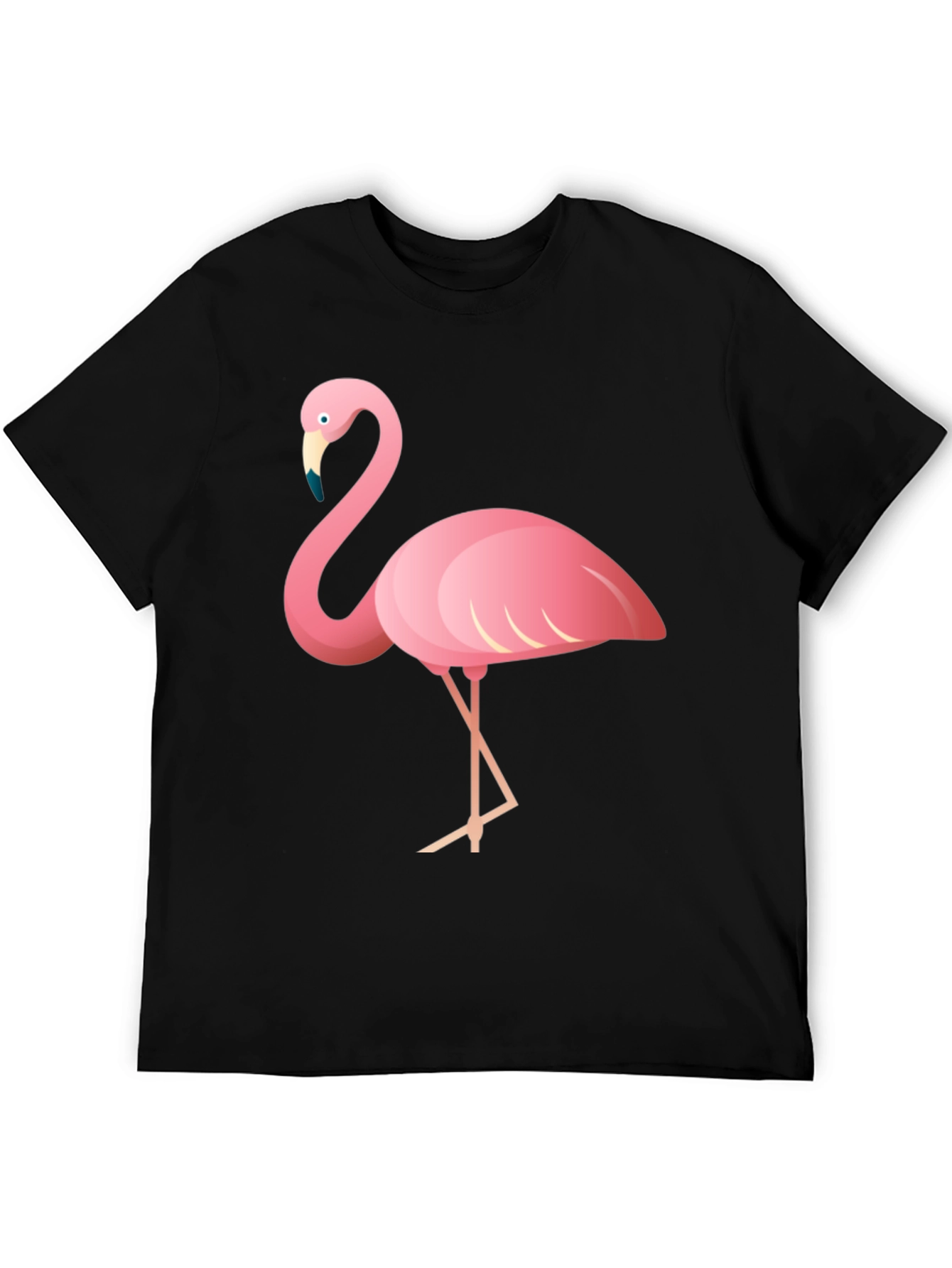 Black Flamingo Graphic Tee - Casual Style