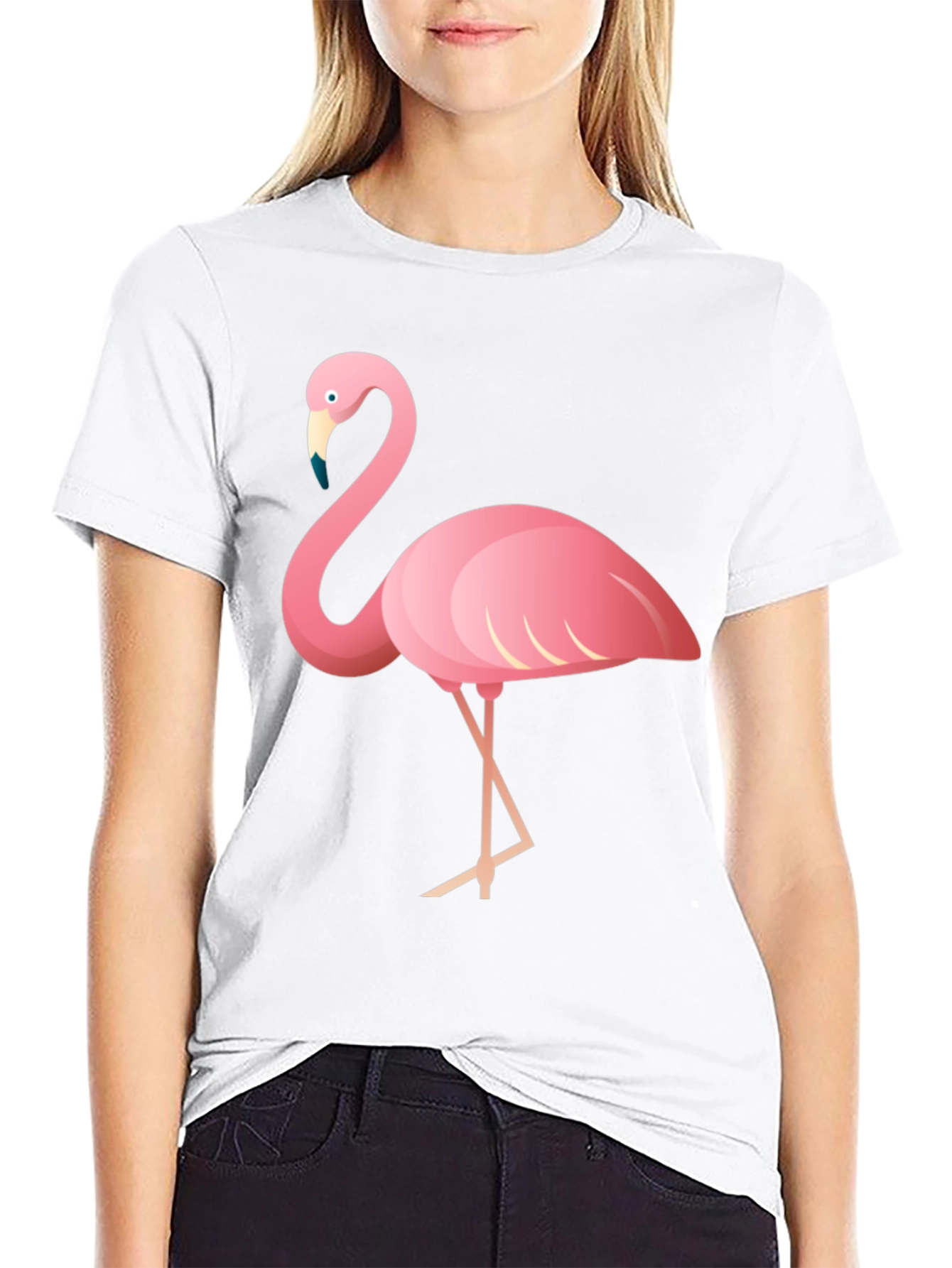 Black Flamingo Graphic Tee - Casual Style