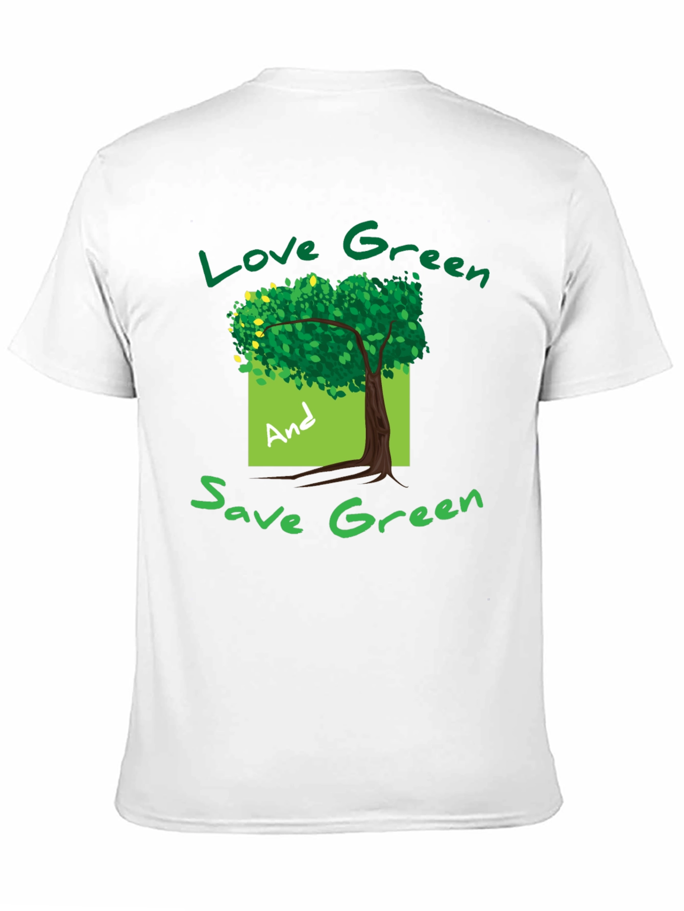 Eco-Friendly Green Tree Graphic T-Shirt