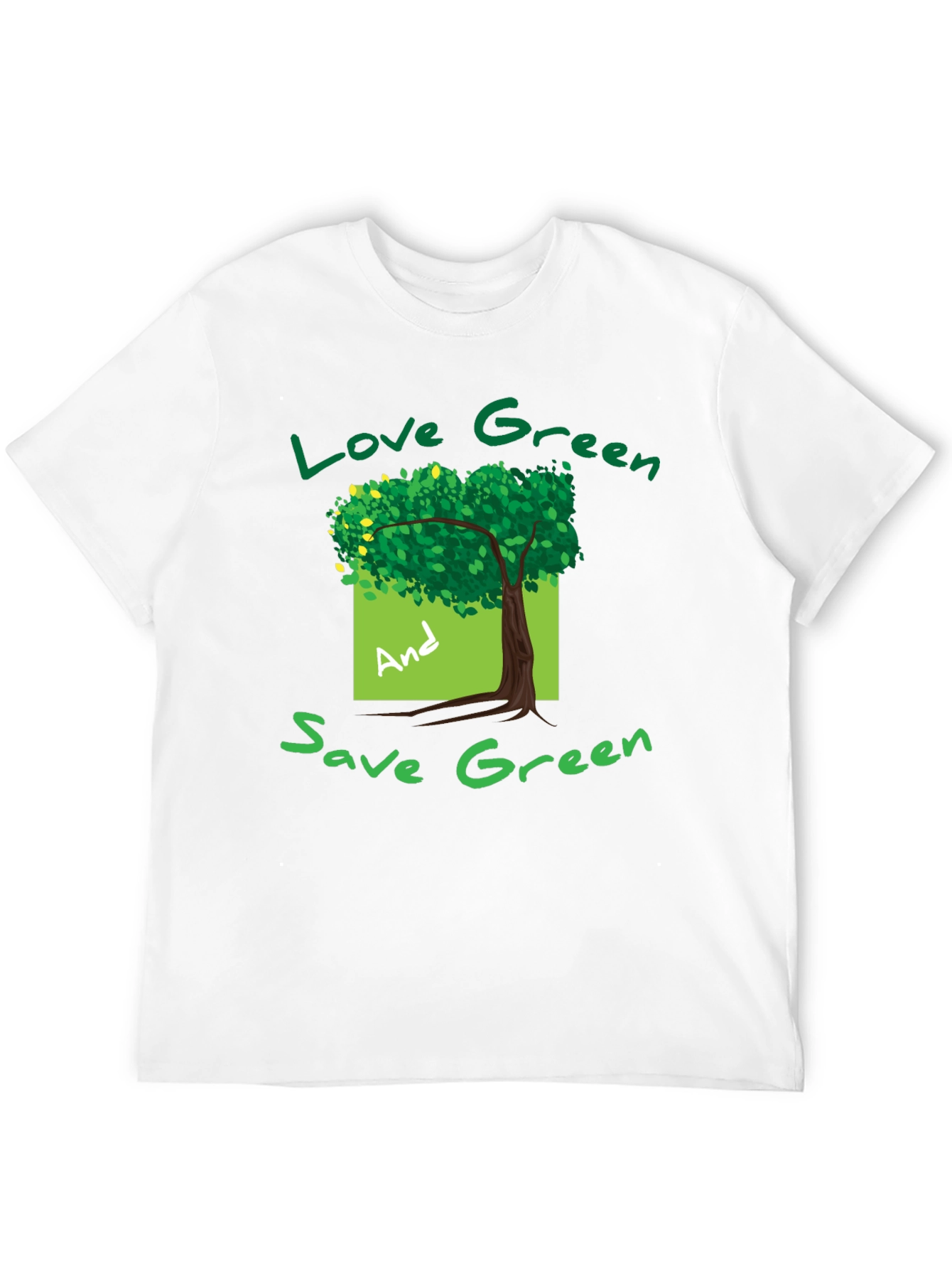 Eco-Friendly Green Tree Graphic T-Shirt