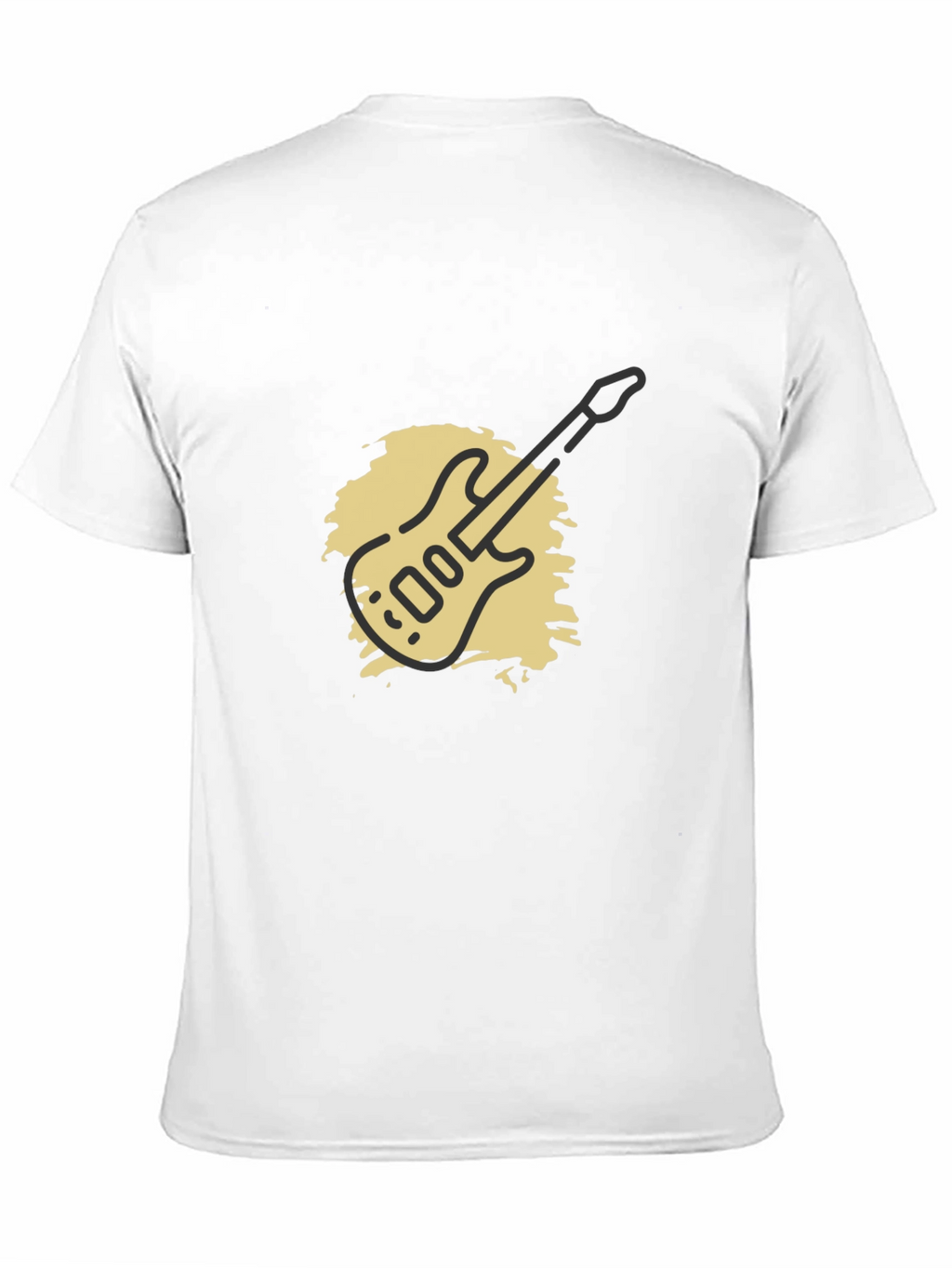 Guitar Graphic Black T-Shirt - Mens