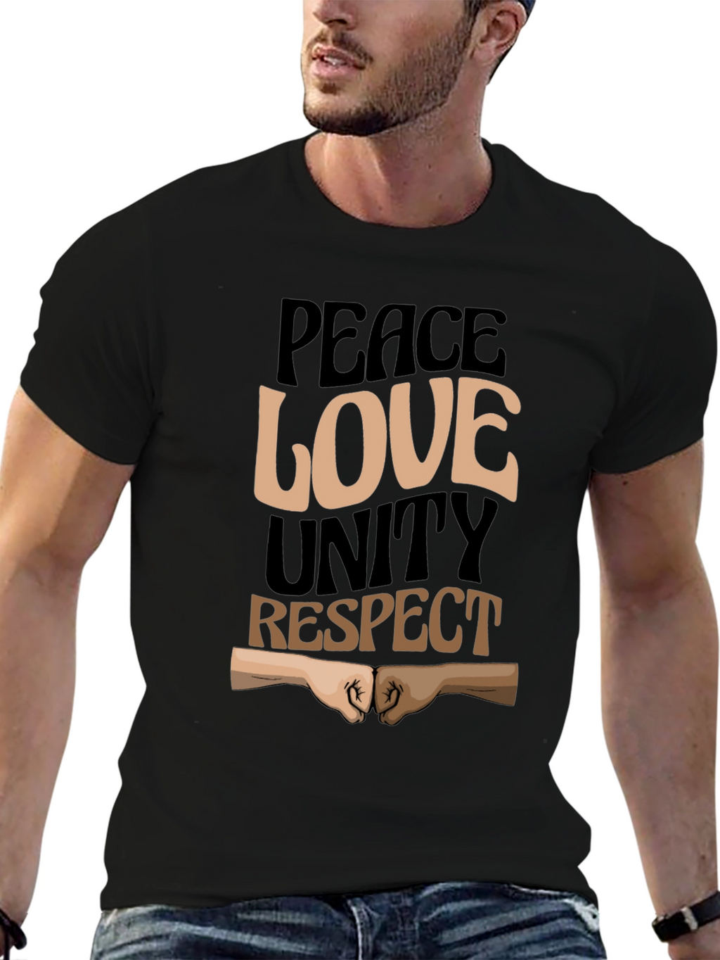 Peace Love Unity Respect Graphic Tee