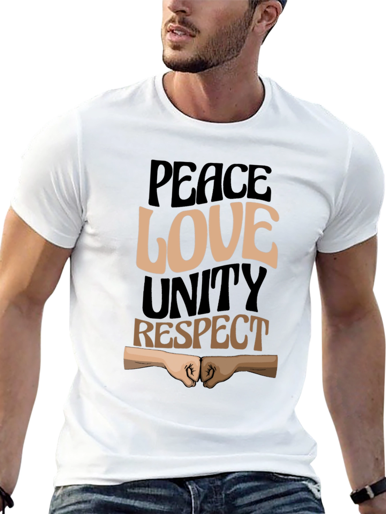 Peace Love Unity Respect Graphic Tee
