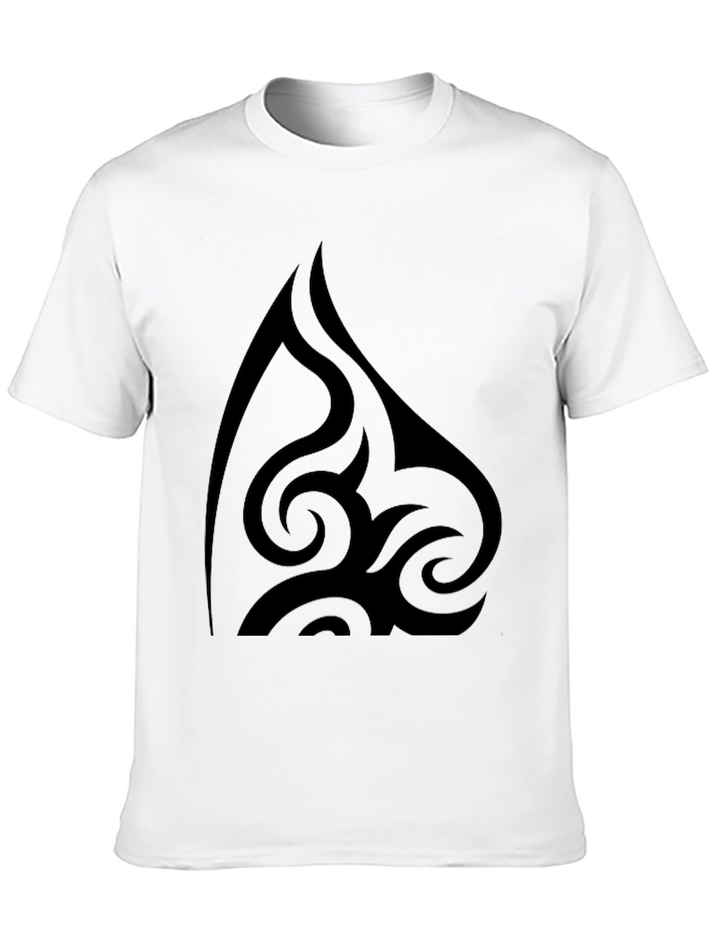 Tribal Design Black T-Shirt