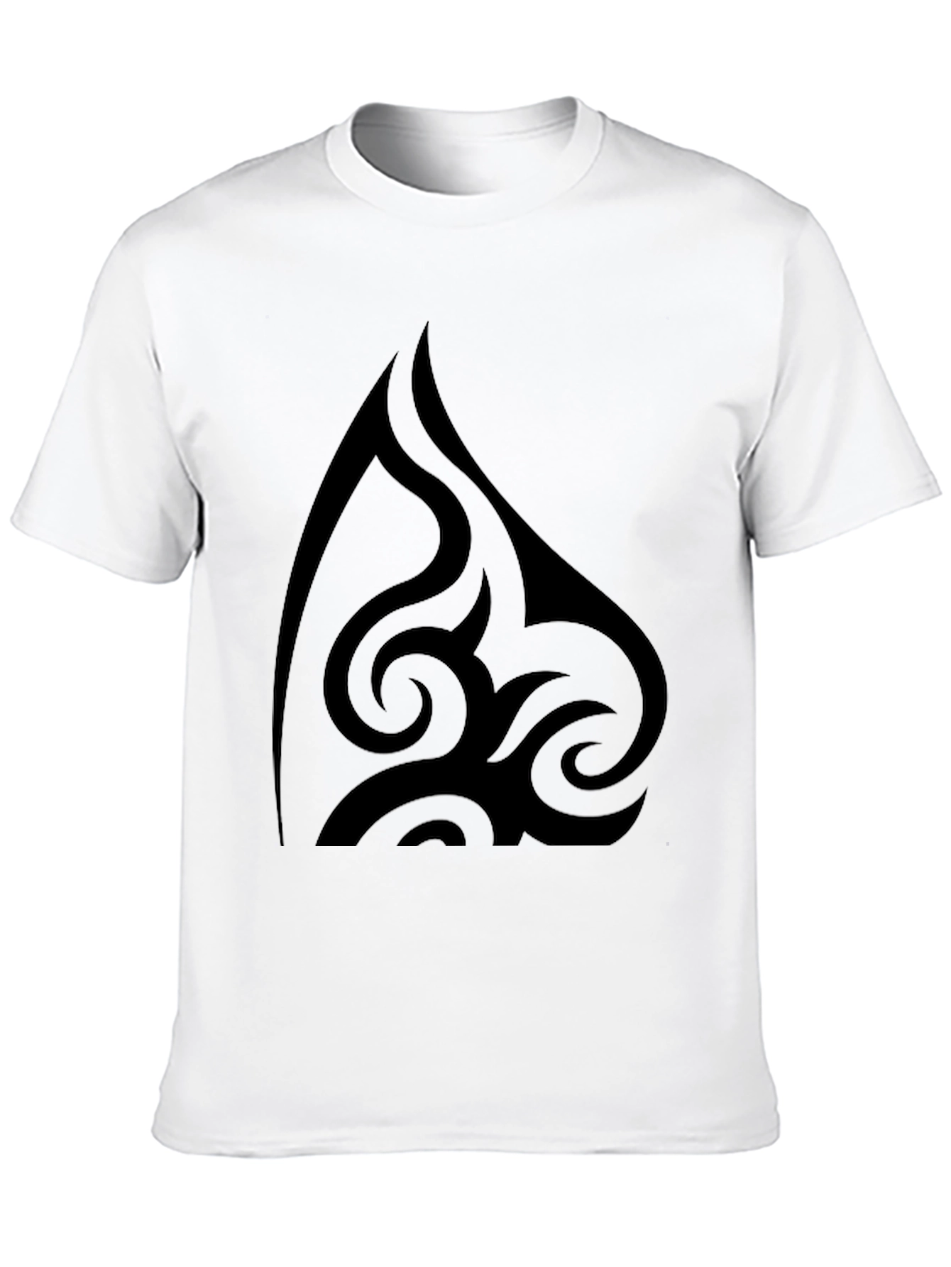 Tribal Design Black T-Shirt
