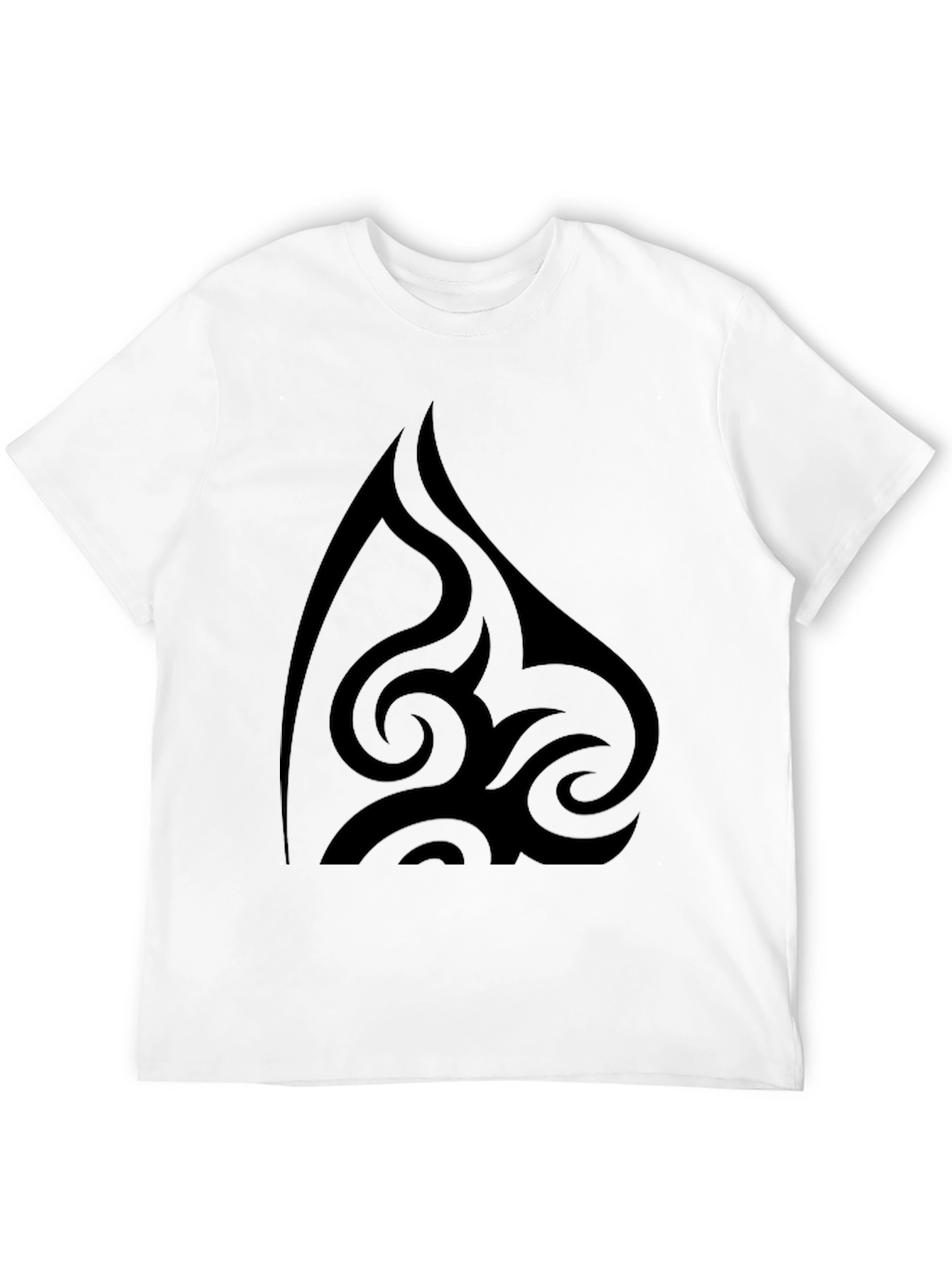 Tribal Design Black T-Shirt