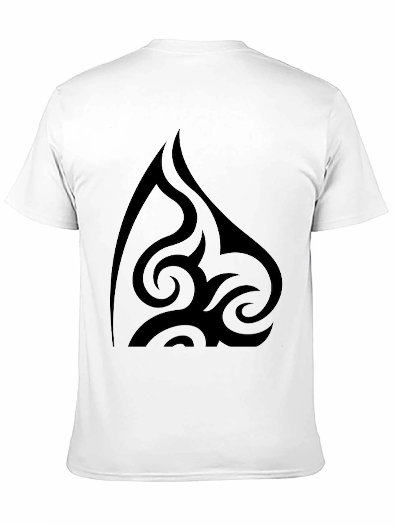 Tribal Design Black T-Shirt