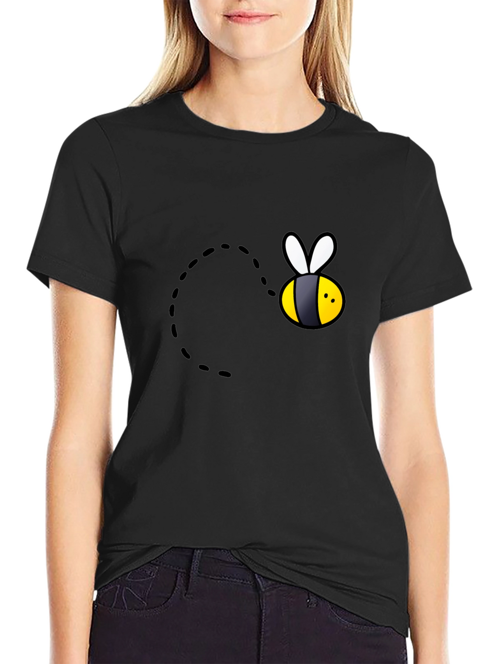 Bee Graphic Black T-Shirt