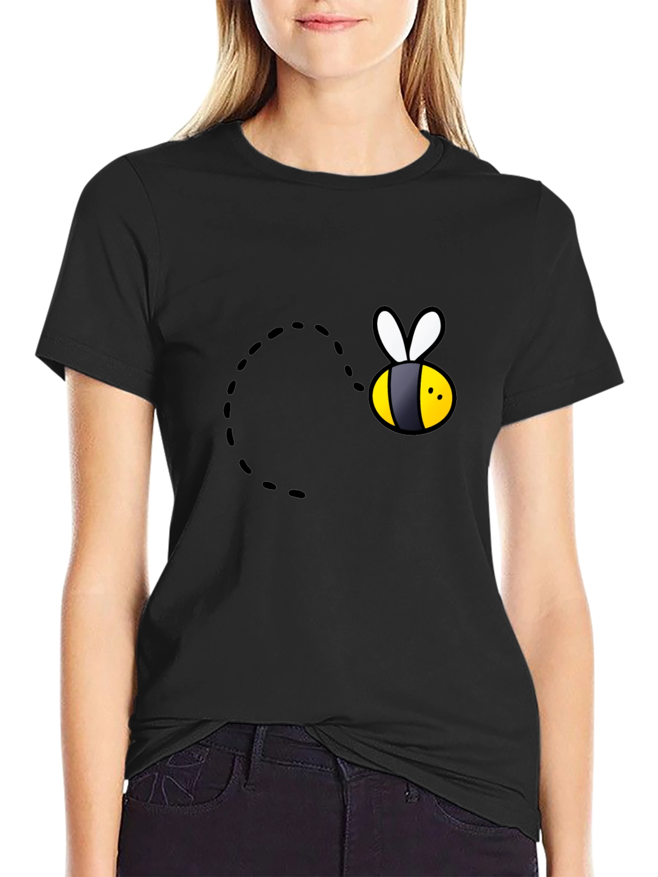 Bee Graphic Black T-Shirt
