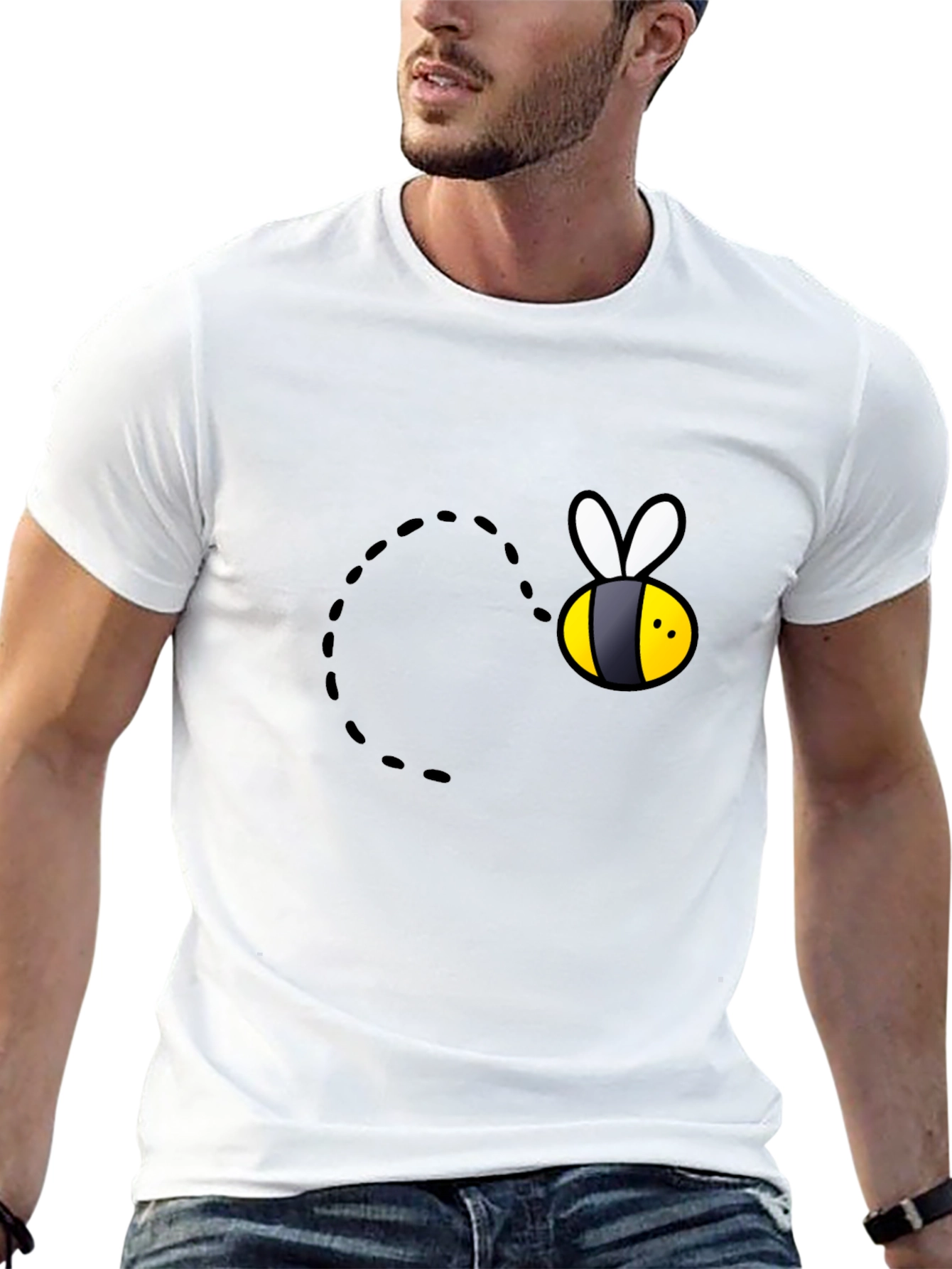 Bee Graphic Black T-Shirt