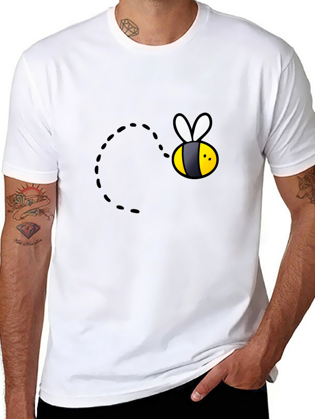 Bee Graphic Black T-Shirt
