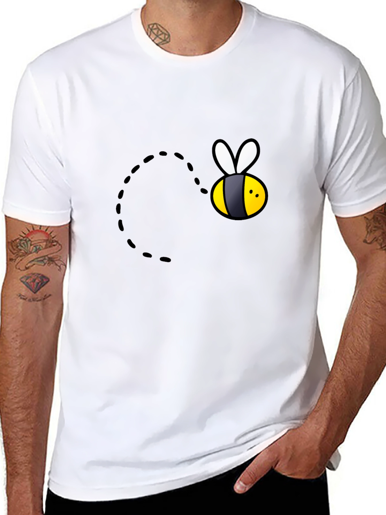 Bee Graphic Black T-Shirt