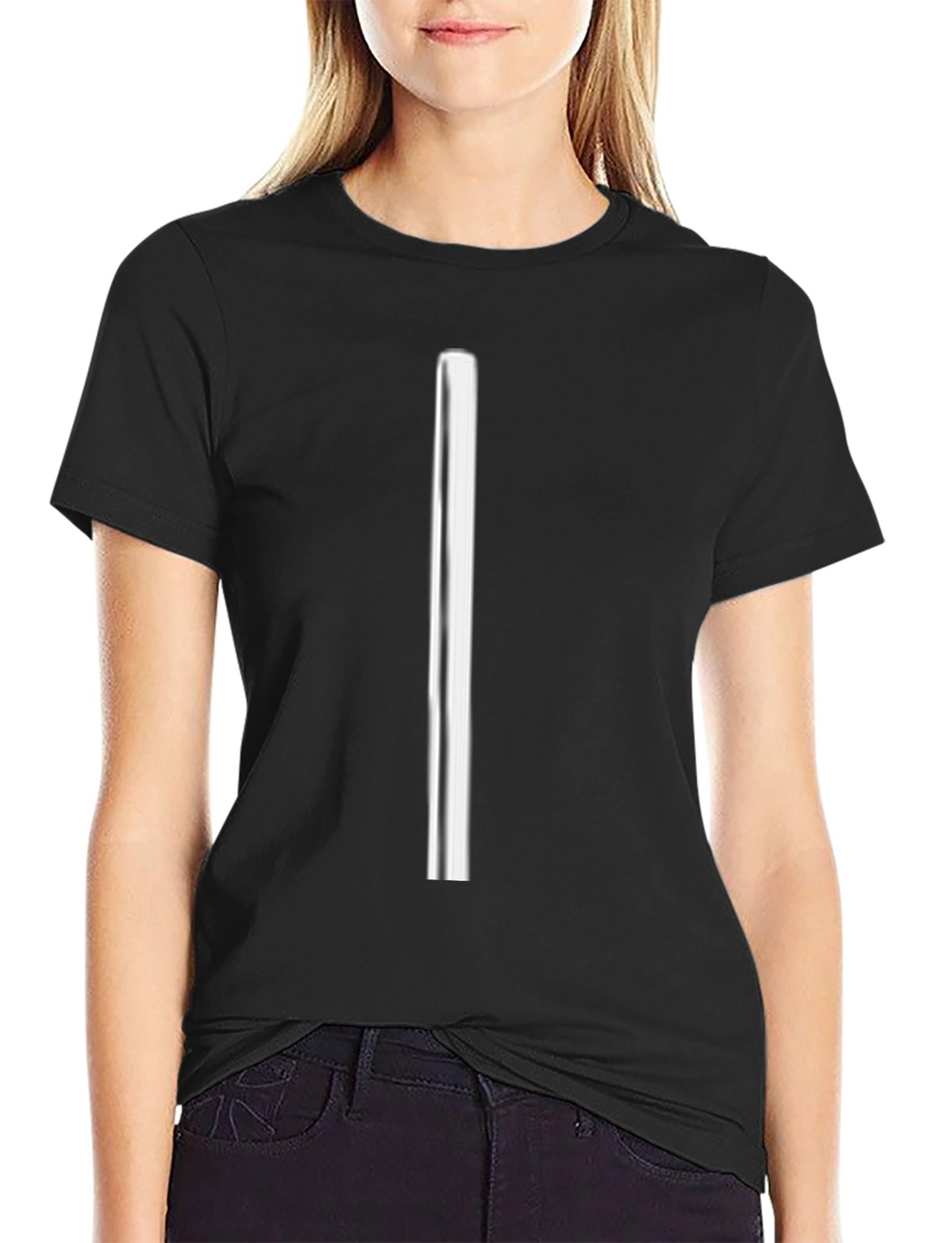 Minimalist Striped Black T-Shirt