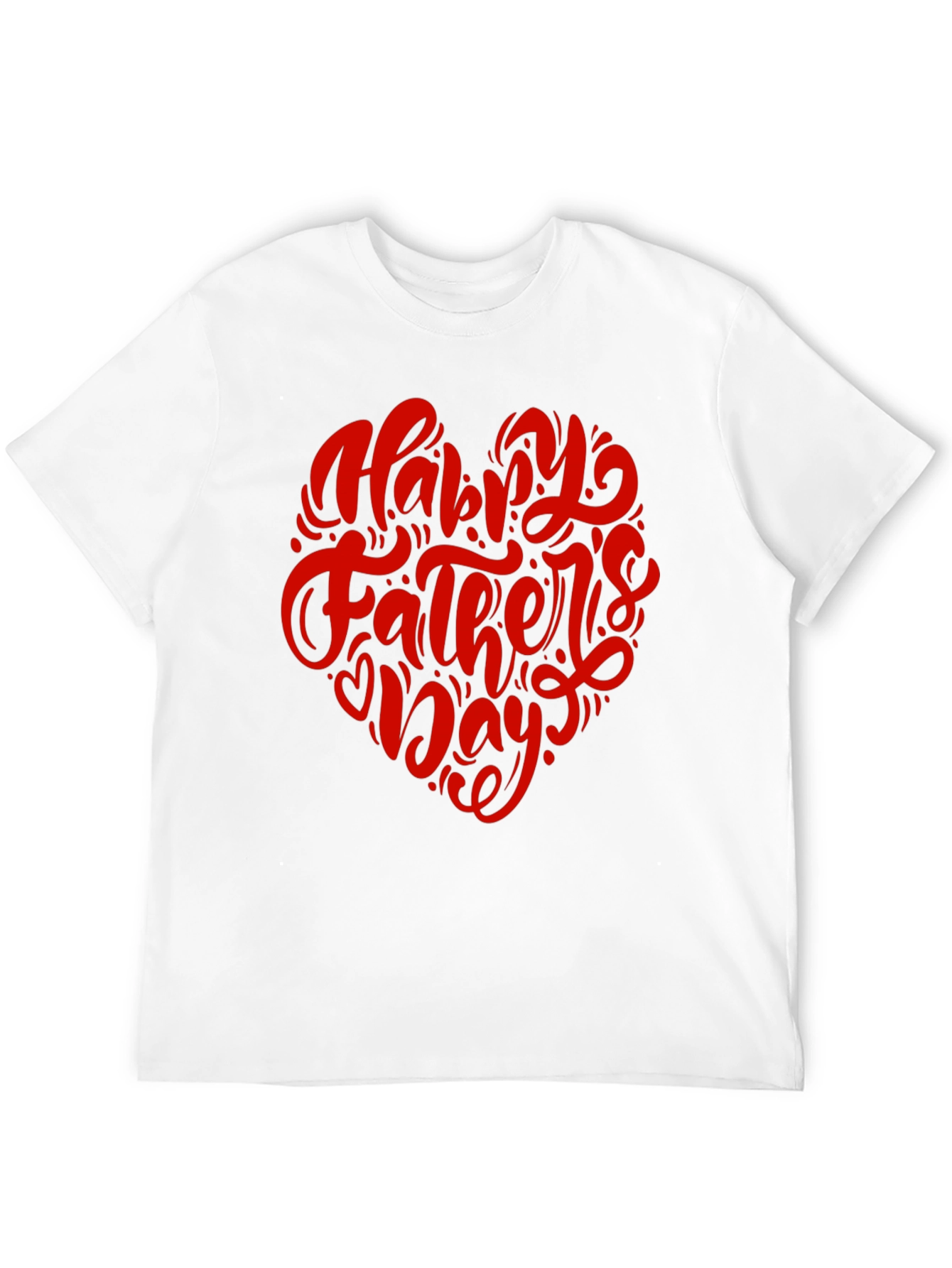 Happy Fathers Day T-Shirt - Heart Design