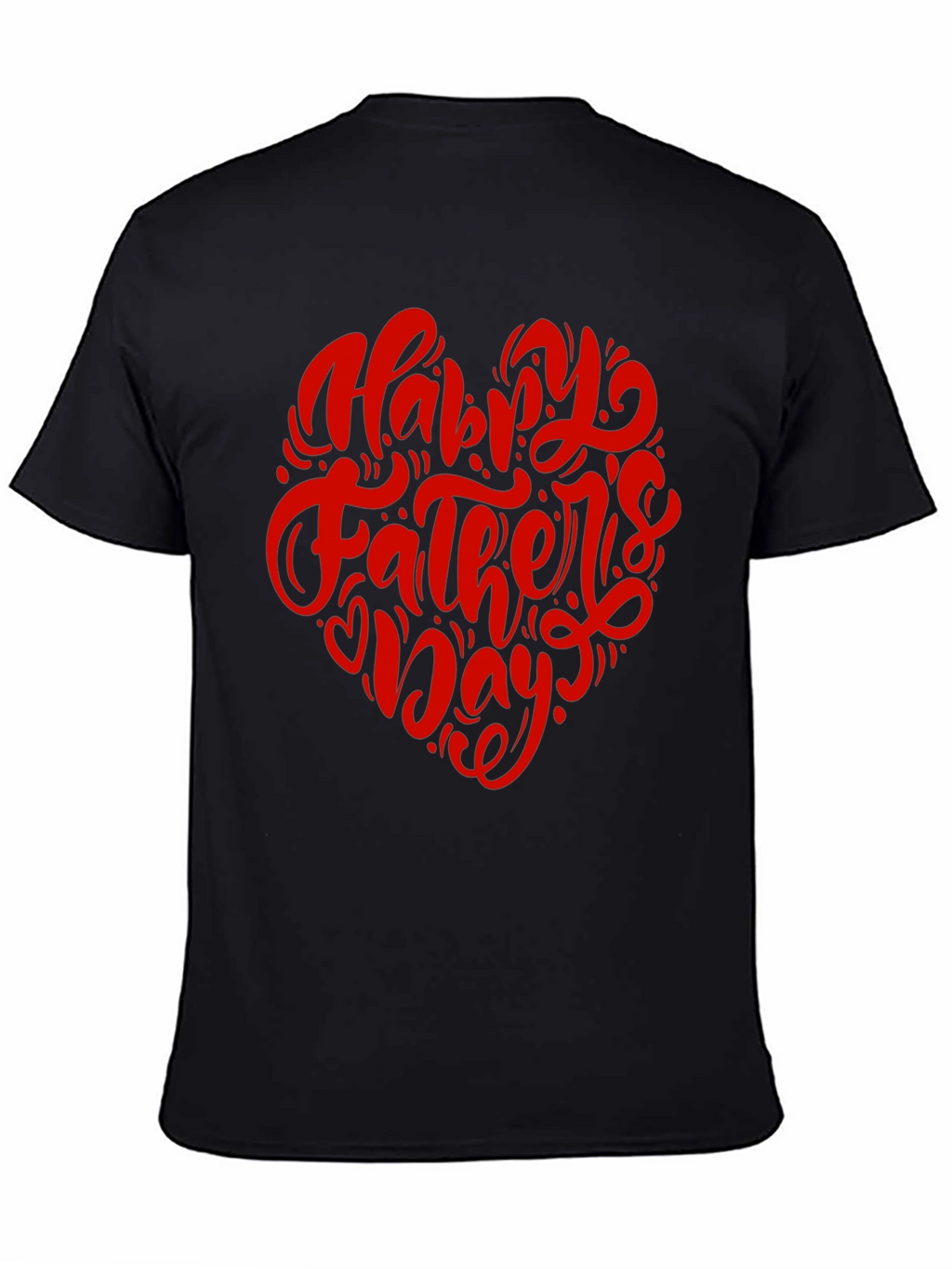 Happy Fathers Day T-Shirt - Heart Design